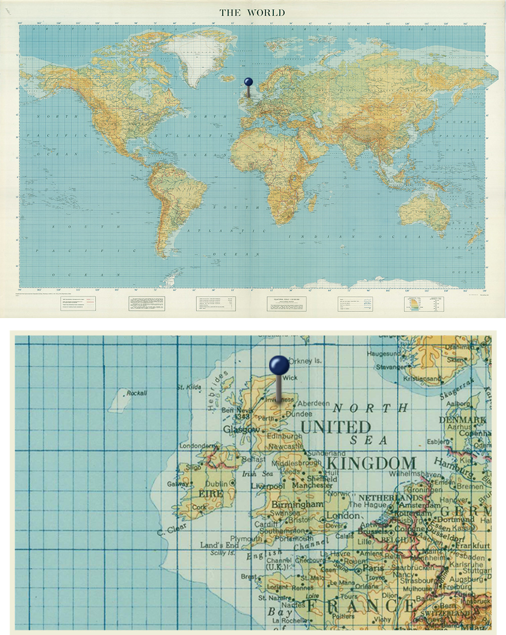 Mapa Skotska, kde se vyrábí whisky GlenAllachie