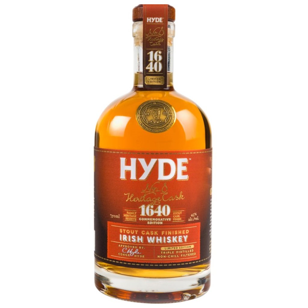 Hyde No.8 Heritage Cask Stout Cask Finished Irish Wiskey 43% 0,7l