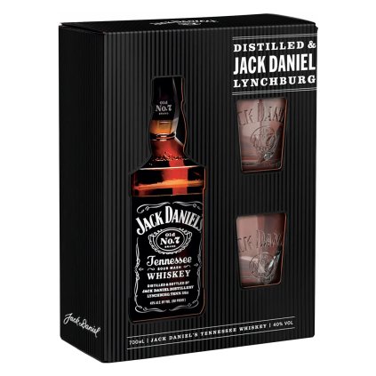 Jack Daniels old no.7 + 2 sklenice 40% 0,7l whisky