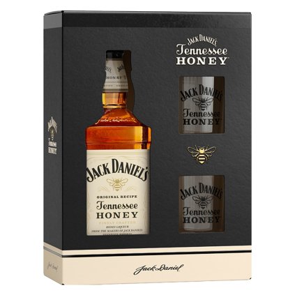 Jack Daniels Honey + 2 sklenice 35% 0,7l likér