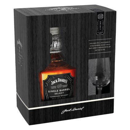 Jack Daniels Single Barrel + 1 sklenice 45% 0,7l