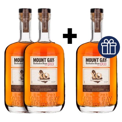 Mount Gay XO 43% 0,7l rum AKCE 2+1 Zdarma sada