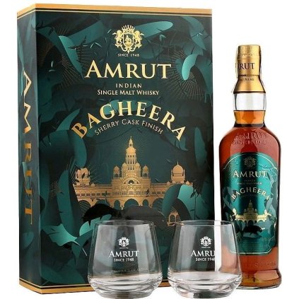 Amrut Bagheera + 2 sklenice 46% 0,7l