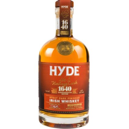 Hyde No.8 Heritage Cask Stout Cask Finished Irish Wiskey 43% 0,7l