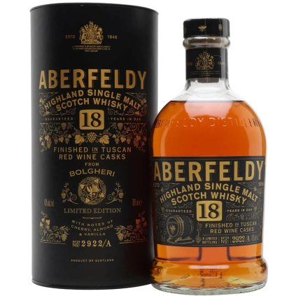 Aberfeldy 18yo Finished in Tuscan Red Wine Cask Bolgheri 43% 0,7l