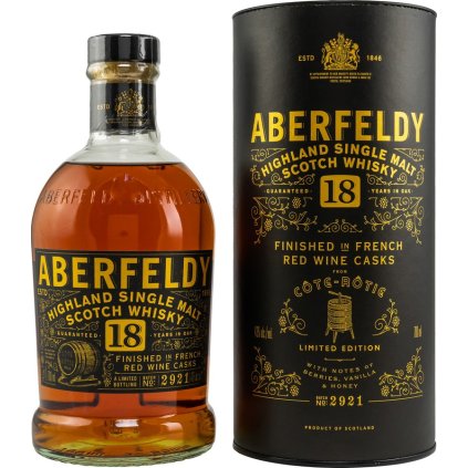 Aberfeldy 18yo Finished in French Red Wine Cote Rotie 43% 0,7l