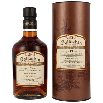 Ballechin 19yo Manzanila Sherry Casks 55% 0,7l