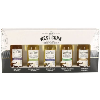 West Cork Mini set 43% 5x0,05l