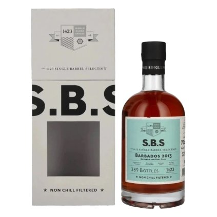S.B.S. Barbados Bourbon and Port cask 2013 52% 0,7l rum