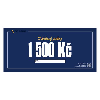 PNP darkový poukaz 1500 Kč