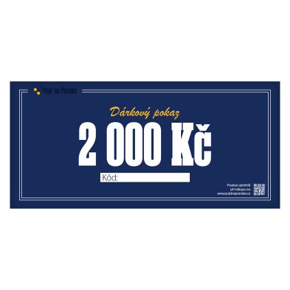 PNP darkový poukaz 2000 Kč