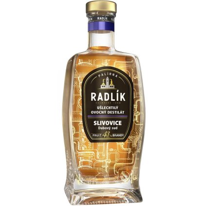 Radlík Slivovice Dubový Sud 43% 0,5l
