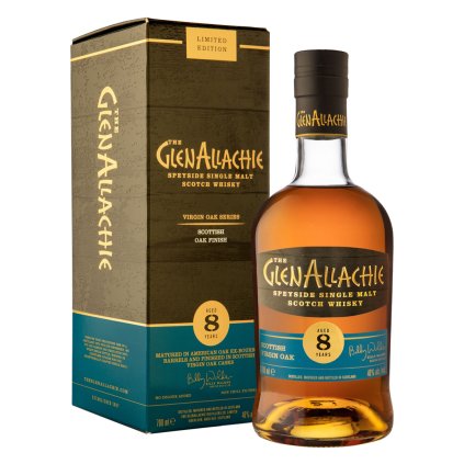 GlenAllachie 8yo Virgin Scottish oak 48% 0,7l whisky