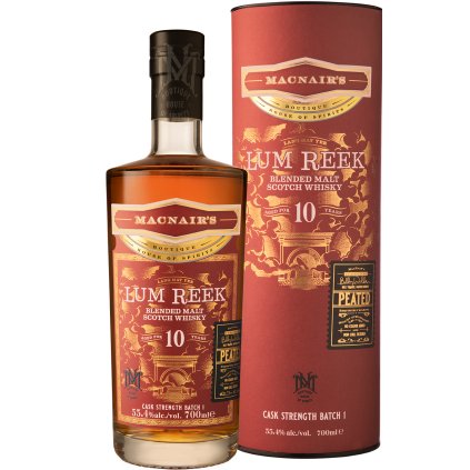 MacNairs 10yo Lum Reek Cask Strength Batch 1 55,4% 0,7l