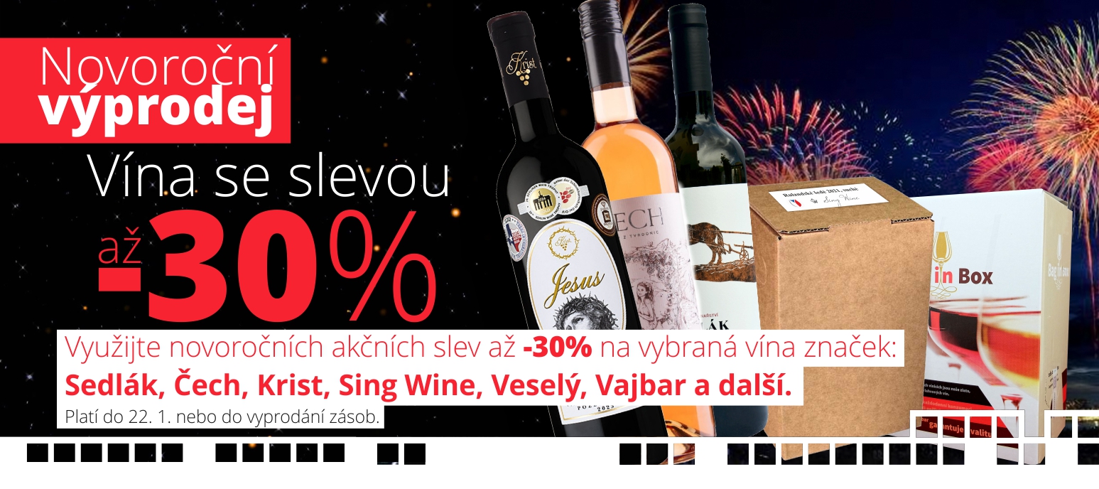 Novoroční výprodej | AKČNÍ vína se slevou až 30%