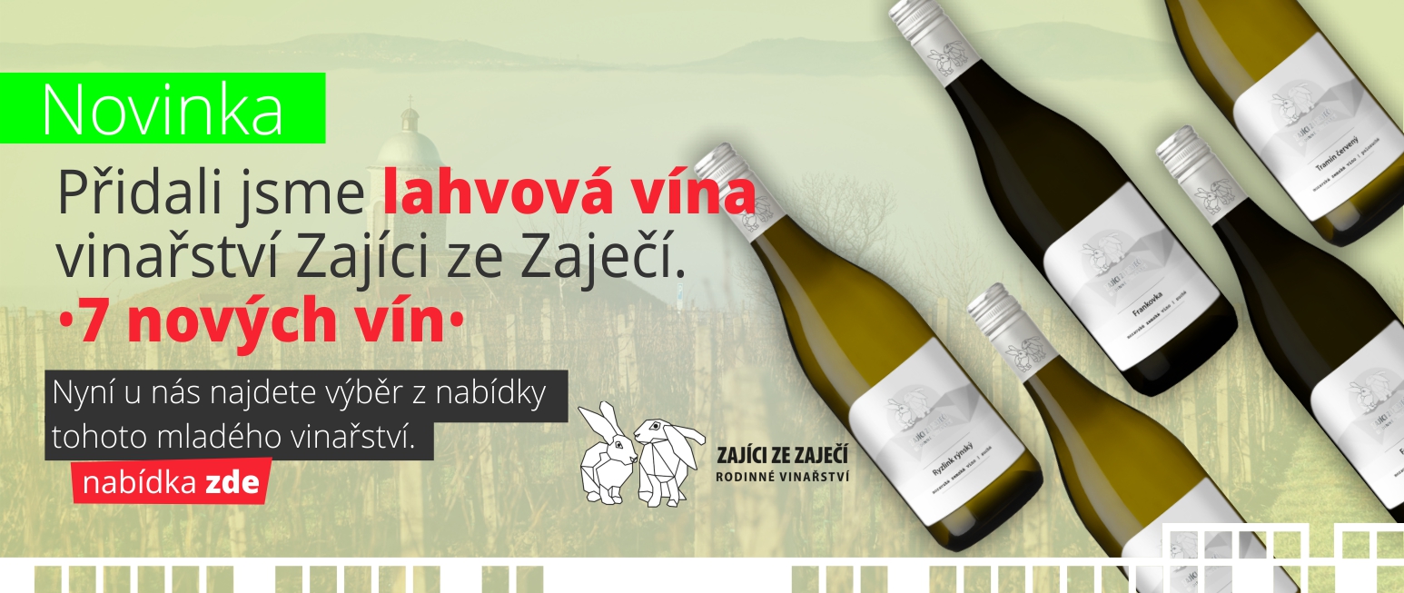 Zajíci ze Zaječí - Přidali jsme 7 nových vín z tohoto mladého vinařství.