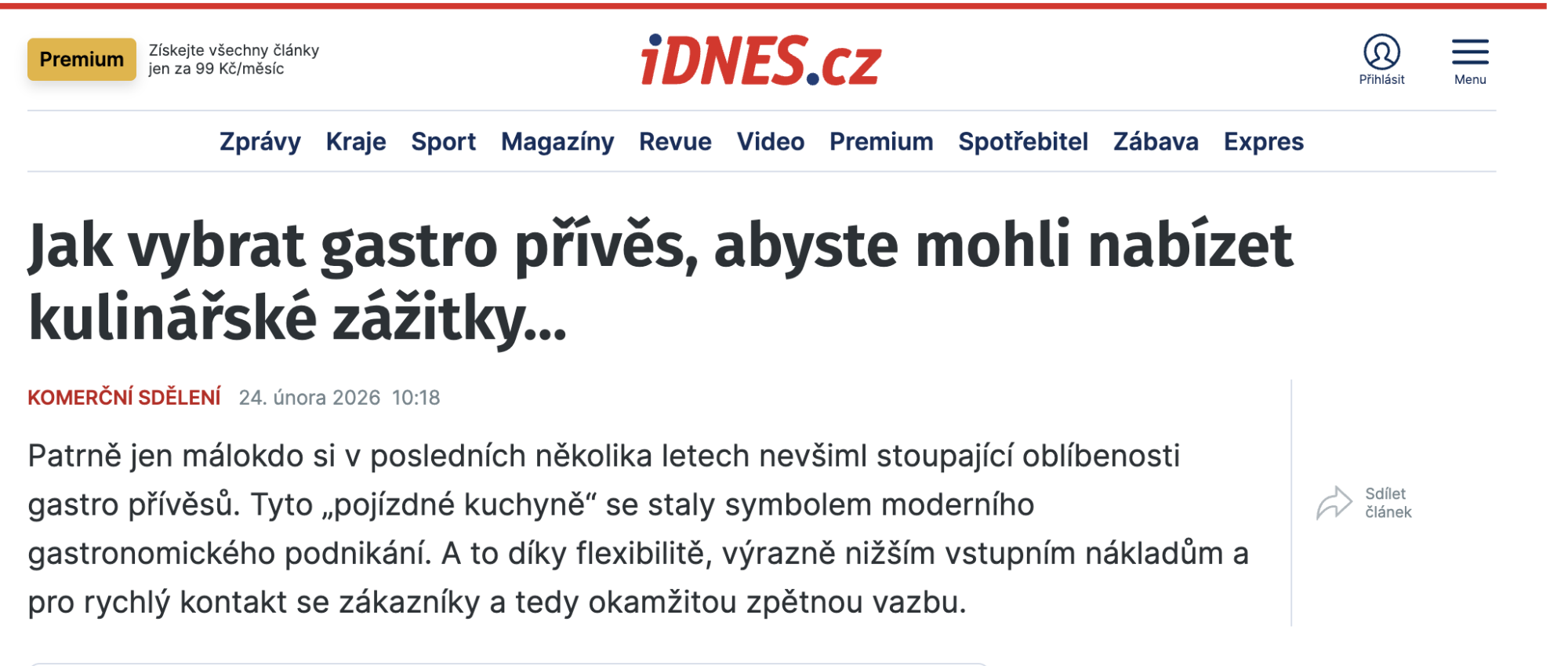 Jak vybrat gastro přívěs, abyste mohli nabízet kulinářské zážitky…