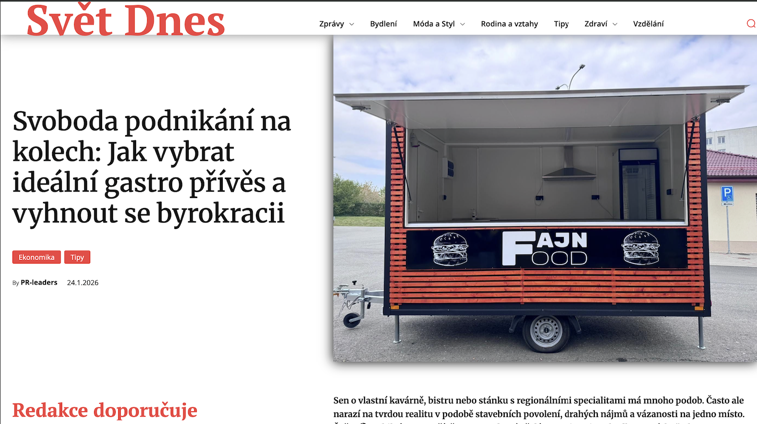 Jak vybrat ideální gastro přívěs a na co si dát pozor?