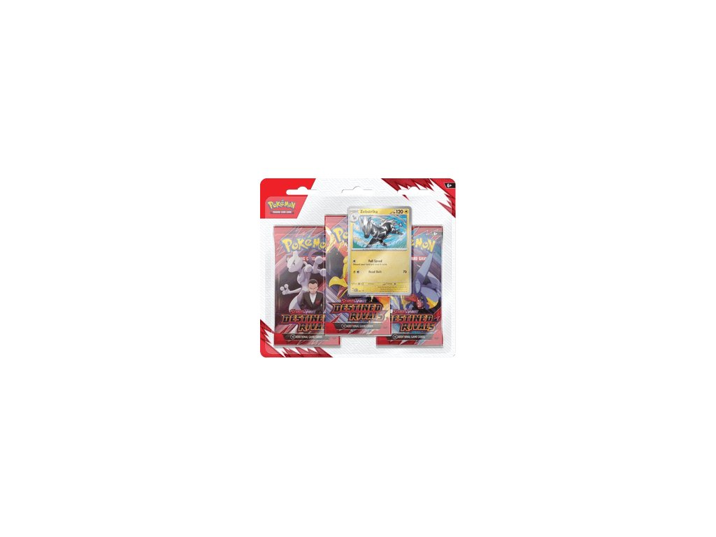 Pokémon TCG: Destined Rivals: Zebstrika 3-Pack Blister