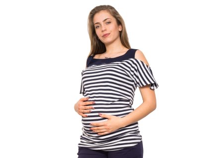 Be MaaMaa Těhotenské triko/halenka  - Lila (Velikost oblečení S (36))