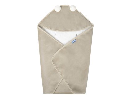 zavinovacka do autosedacky plysova 75x75cm bezova