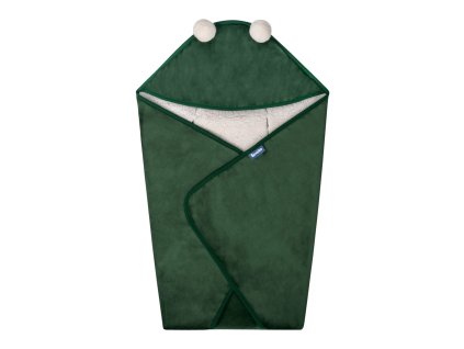 zavinovacka do autosedacky plysova 75x75cm zelena