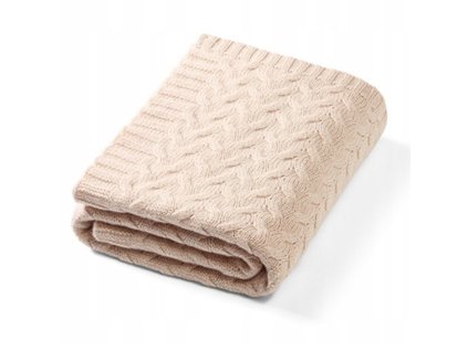 detska deka z merino vlny 75 x 100 cm sv bezova