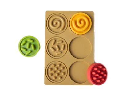 puzzle senzoricka kolecka pastelova