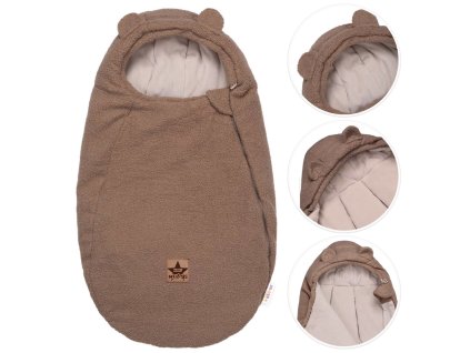 teploucky fusak beranek exclusiv 85x50cm hnedy