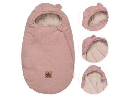 teploucky fusak beranek exclusiv 85x50cm pudrove ruzovy