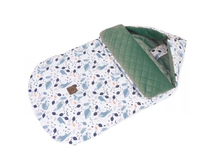 bavlneny fusak prosivany velvet 48 x 90 cm les bila khaki