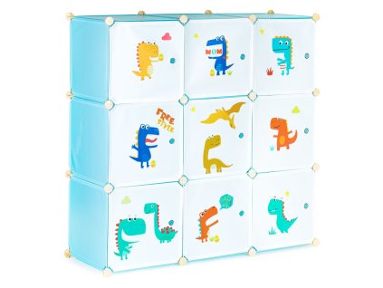 detsky modularni regal 9 polic dino