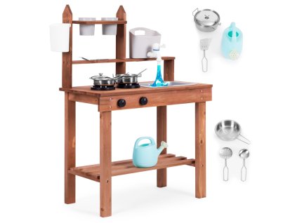 detska venkovni blatova kuchynka z jedloveho dreva