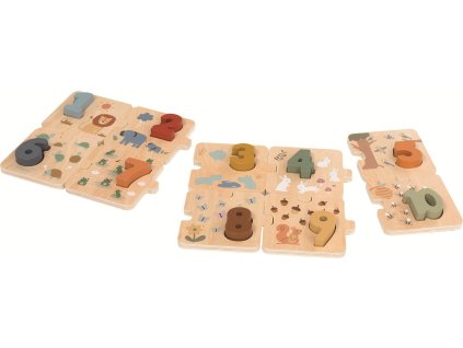 drevene puzzle pocitani se zviratky 20 dilu