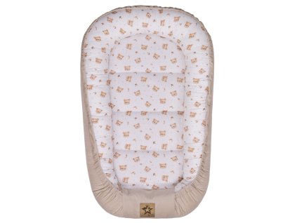 hnizdecko pro miminko premium baby teddy oboustranne bezove