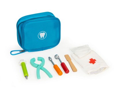eco toys 7 dilna drevena zubarska sada s taskou