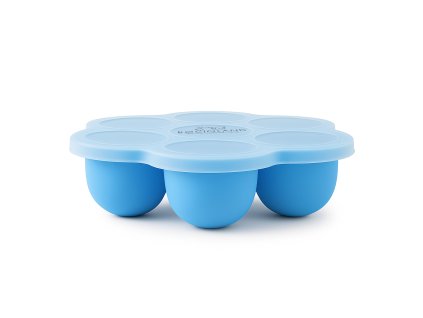 silikonova miska k mrazeni potravin 7 komor modra