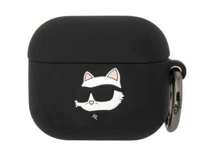 Karl Lagerfeld 3D Logo NFT Choupette Head kryt pro AirPods 3 Černá