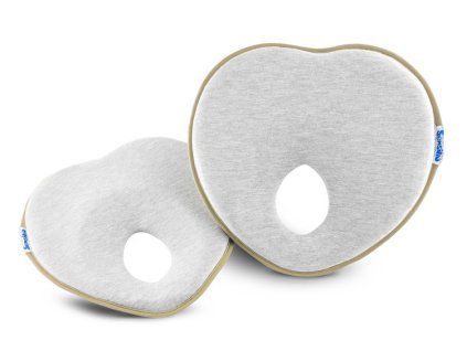 ergonomicky tvarujici polstarek pro miminko basic seda bezova