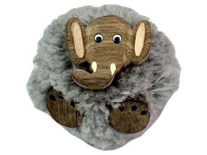 2kids toys drevena magnetka velka pompon slon