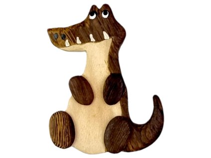 2kids toys drevena magnetka velka krokodyl