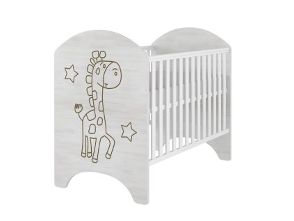 babyboo detska postylka lux zirafka 120x60cm gravirovany obrazek