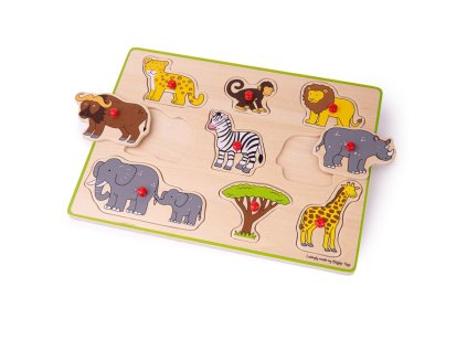 bigjigs toys vkladaci puzzle safari