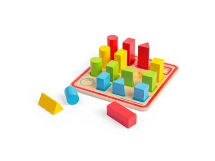 bigjigs toys barevne vkladaci tvary