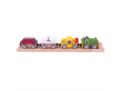 bigjigs rail dreveny stavebni vlak