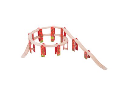 bigjigs rail viceurovnovy set koleji