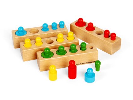 bigjigs toys motoricka vkladacka bloky 24 dilku