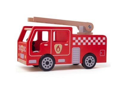 bigjigs toys drevene hasicske auto