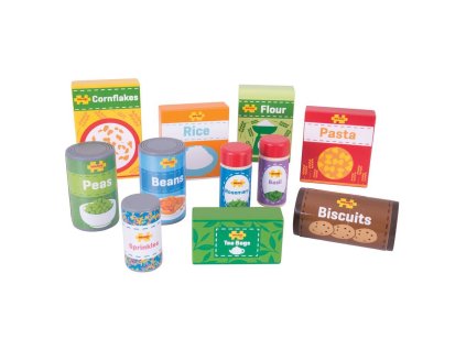 bigjigs toys sada trvanlivych potravin