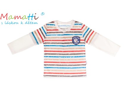 Bavlněné tričko/polo Mamatti -PEJSEK (Velikost 80 (9-12m))
